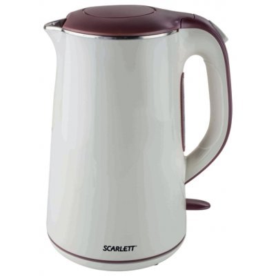 Электрический чайник Scarlett SC-EK21S06 (SC-EK21S06) Электрический чайник Scarlett SC-EK21S06 (SC-EK21S06)Электрические чайники Scarlett<br>чайник<br>объем 1.5 л<br>мощность 2200 Вт<br>закрытая спираль<br>установка на подставку в любом положении<br>корпус из стали и пластика<br>ненагревающийся корпус<br>индикация включения<br>вес 1.4 кг<br>