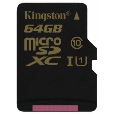 Карта памяти Kingston 64GB microSD Class 10 SDCA10/64GBSP UHS-I (SDCA10/64GBSP) Карта памяти Kingston 64GB microSD Class 10 SDCA10/64GBSP UHS-I (SDCA10/64GBSP)Карты памяти Kingston<br>Флеш карта microSD 64GB Kingston microSDXC Class 10 UHS-I U1 90MBs/45MBs<br>