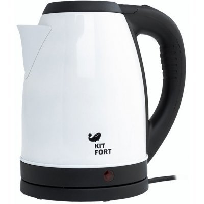 Электрический чайник Kitfort КТ-602-4 (КТ-602-4) Электрический чайник Kitfort КТ-602-4 (КТ-602-4)Электрические чайники Kitfort<br>Чайник электрический KITFORT КТ-602-4 (молочный) корпус из нержавейки, кнопка включения на ручке, 15<br>