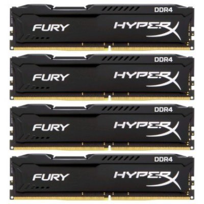 Модуль оперативной памяти ПК Kingston HX421C14FBK4/32 32Gb DDR4 (HX421C14FBK4/32) Модуль оперативной памяти ПК Kingston HX421C14FBK4/32 32Gb DDR4 (HX421C14FBK4/32)Модули оперативной памяти ПК Kingston<br>Kingston 32GB 2133MHz DDR4 Non-ECC CL14 DIMM (Kit of 4)HyperX FURY Black Series<br>