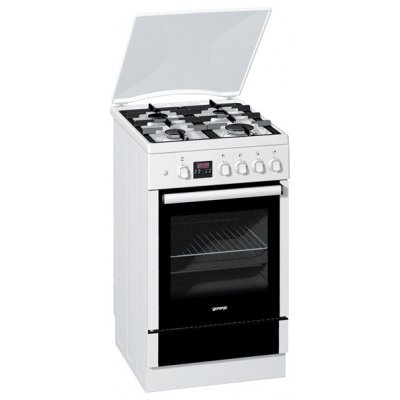 Газовая плита Gorenje GI52339AW (GI52339AW) Газовая плита Gorenje GI52339AW (GI52339AW)Газовые плиты Gorenje<br>газовая плита<br>эмалированная рабочая поверхность<br>4 конфорки<br>газовая духовка, 56 л<br>ШхГхВ: 50x60x85 см<br>гриль газовый<br>механическое управление<br>дисплей<br>