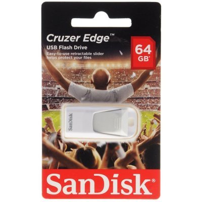 USB накопитель Sandisk SDCZ51-064G-E35WG (SDCZ51-064G-E35WG) USB накопитель Sandisk SDCZ51-064G-E35WG (SDCZ51-064G-E35WG)USB накопители Sandisk<br>Флеш Диск Sandisk 64Gb Cruzer Edge EURO 2016 Football SDCZ51-064G-E35WG USB2.0 белый<br>