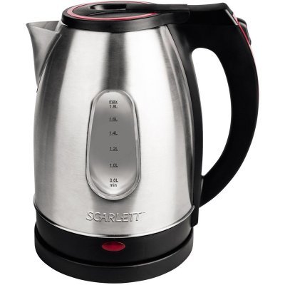 Электрический чайник Scarlett SC-EK21S30 (SC-EK21S30) Электрический чайник Scarlett SC-EK21S30 (SC-EK21S30)Электрические чайники Scarlett<br>чайник, объем 1.8 л, мощность 1500 Вт, закрытая спираль<br>