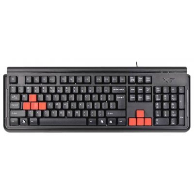 Клавиатура A4Tech X7-G300 (A4-X7-G300-USB) Клавиатура A4Tech X7-G300 (A4-X7-G300-USB)Клавиатуры A4-Tech<br>проводная клавиатура интерфейс USB для настольного компьютера игровая конструкция клавиш: 104<br>