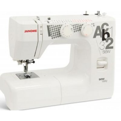 Швейная машина Janome sew easy (206684) Швейная машина Janome sew easy (206684)Швейные машины Janome<br>швейная машина, электромеханическое управление, 19 швейных операций, автоматическая обработка петли, вертикальный качающийся челнок<br>