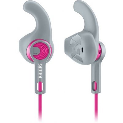 Наушники Philips SHQ1300 серый/розовый (SHQ1300PK/00) Наушники Philips SHQ1300 серый/розовый (SHQ1300PK/00)Наушники Philips<br>Наушники Philips/ спортивные 15-22000Гц 1.2м 3.5мм 107дБ сменные амбушюры серо-розовые<br>