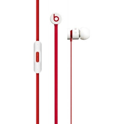 Наушники Beats urBeats белый/красный (MHD12ZE/A)Наушники Beats<br>вставные наушники (затычки) с микрофоном поддержка iPhone разъём mini jack 3.5 mm длина провода 1.2 м вес 18 г сменные амбушюры<br>