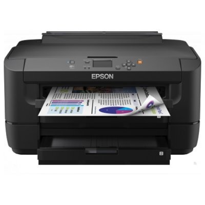 Цветной лазерный принтер Epson WorkForce WF-7110DTWF (C11CC99302) Цветной лазерный принтер Epson WorkForce WF-7110DTWF (C11CC99302)Цветные лазерные принтеры Epson<br>принтер, для небольшого офиса, 4-цветная струйная печать, макс. формат печати A3 (297 &#215; 420 мм), печать фотографий, цветной ЖК-дисплей, двусторонняя печать, Wi-Fi, Ethernet<br>