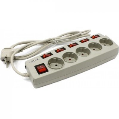 Сетевой фильтр SVEN SV-012984 (5 розеток) 1,8 м серый (SV-012984) Сетевой фильтр SVEN SV-012984 (5 розеток) 1,8 м серый (SV-012984)Сетевые фильтры SVEN<br>Сетевой фильтр 1.8M 5OUTL. GREY SV-012984 SVEN<br>