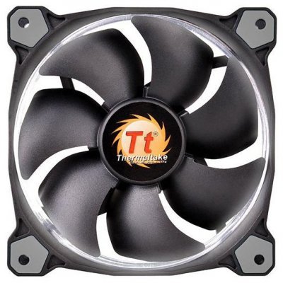 Система охлаждения корпуса ПК Thermaltake Riing 12 LED White (CL-F038-PL12WT-A) Система охлаждения корпуса ПК Thermaltake Riing 12 LED White (CL-F038-PL12WT-A)Системы охлаждения корпуса ПК Thermaltake<br>система охлаждения для корпуса 1 вентилятор 120 мм скорость 1000-1500 об/мин, регулятор оборотов уровень шума 18.7-24.6 дБ цвет подсветки: белый<br>