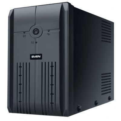Источник бесперебойного питания SVEN Power Pro+ 600 (SV-013837) Источник бесперебойного питания SVEN Power Pro+ 600 (SV-013837)Источники бесперебойного питания SVEN<br>интерактивный ИБП<br>1-фазное входное напряжение<br>выходная мощность 600 ВА / 350 Вт<br>4 мин работы при полной нагрузке<br>13 мин работы при половинной нагрузке<br>выходных разъемов: 2<br>разъемов с питанием от батареи: 2<br>время зарядки 8 ч<br>