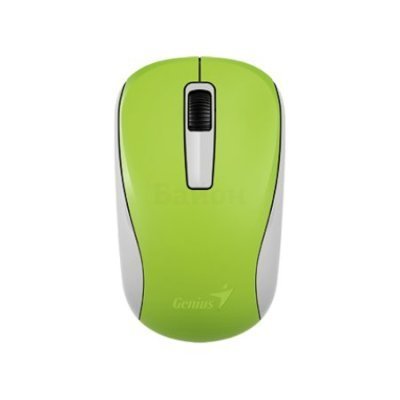 Мышь Genius NX-7005 зелёный (31030127105) Мышь Genius NX-7005 зелёный (31030127105)Мыши Genius<br>Мышь беспроводная NX-7005 зелёная (green, G5 Hanger), 2.4GHz wireless, BlueEye 1200 dpi, 1xAA<br>