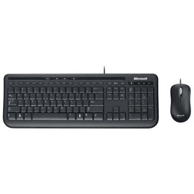Комплект клавиатура+мышь Microsoft Wired Desktop 600 USB (3J2-00015) (3J2-00015) клавиатура microsoft wired keyboard 600 usb черный anb 00018