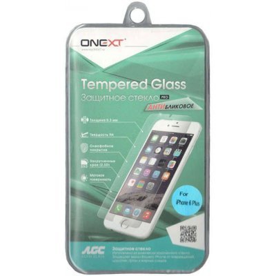 Пленка защитная для смартфонов Onext для iPhone 6 Plus антибликовая (Защитное стекло) (40814) Пленка защитная для смартфонов Onext для iPhone 6 Plus антибликовая (Защитное стекло) (40814)Пленки защитные для смартфонов Onext<br>Защитное стекло для Apple iPhone 6 Plus антибликовое, Onext<br>