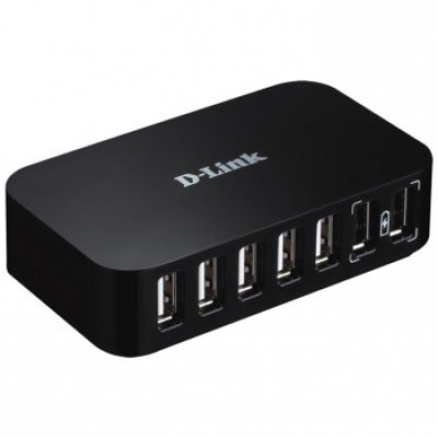 USB концентратор D-Link DUB-H7/B/D1A (DUB-H7/B/D1A) сетевой адаптер ethernet d link dub e100 b d1a usb