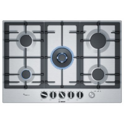 Газовая варочная панель Bosch PCQ7A5M90R (PCQ7A5M90R) Газовая варочная панель Bosch PCQ7A5M90R (PCQ7A5M90R)Газовые варочные панели Bosch<br>газовая варочная панель<br>поверхность из нержавеющей стали<br>5 газовых конфорок<br>двухконтурная конфорка<br>переключатели поворотные<br>электроподжиг<br>независимая установка<br>габариты (ШхГ) 75x52 см<br>