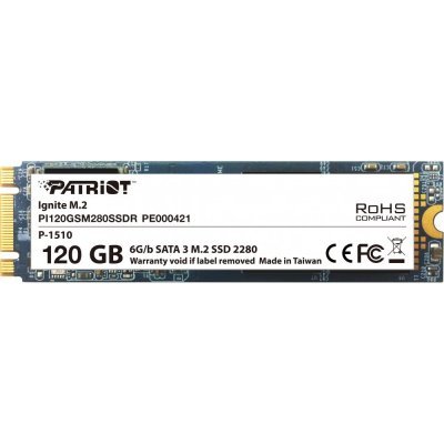Накопитель SSD Patriot PI120GSM280SSDR (PI120GSM280SSDR) Накопитель SSD Patriot PI120GSM280SSDR (PI120GSM280SSDR)Накопители SSD Patriot<br>SSD жесткий диск M.2 2280 120GB PI120GSM280SSDR PATRIOT<br>