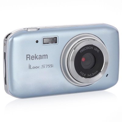 Цифровая фотокамера Rekam iLook S755i серый (1108005122) Цифровая фотокамера Rekam iLook S755i серый (1108005122)Цифровые фотокамеры Rekam<br>Фотоаппарат Rekam iLook S755i серый металлик 12Mpix 1.8 SD/MMC CMOS/Li-Ion<br>