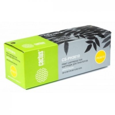 Картридж совместимый для лазерных принтеров Cactus CS-PH3610 106R02721 черный для Xerox Phaser 3610/3610N/3615/3615DN/3610DN/WorkCentre 3615/3615DN (5900стр.) (CS-PH3610) Картридж совместимый для лазерных принтеров Cactus CS-PH3610 106R02721 черный для Xerox Phaser 3610/3610N/3615/3615DN/3610DN/WorkCentre 3615/3615DN (5900стр.) (CS-PH3610)Картриджи совместимые для лазерных принтеров Cactus<br>Тонер Картридж Cactus CS-PH3610 106R02721 черный для Xerox Phaser 3610/3610N/3615/3615DN/3610DN/WorkCentre 3615/3615DN (5900стр.)<br>