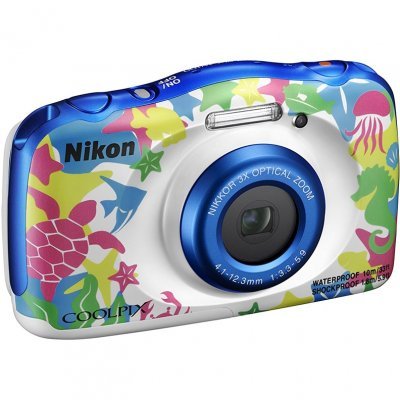 Цифровая фотокамера Nikon CoolPix W100 аквамарин (VQA014K001) Цифровая фотокамера Nikon CoolPix W100 аквамарин (VQA014K001)Цифровые фотокамеры Nikon<br>Фотоаппарат Nikon CoolPix W100 аквамарин 13.2Mpix Zoom3x 2.7 1080p 22Mb SDXC/SD/SDHC CMOS 1x3.1 5minF HDMI/KPr/DPr/WPr/FPr/WiFi/EN-EL19<br>