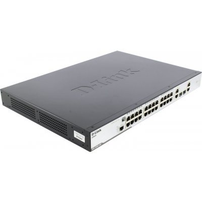 Коммутатор D-Link DES-3200-28P/A (DES-3200-28P/A) Коммутатор D-Link DES-3200-28P/A (DES-3200-28P/A)Коммутаторы D-Link<br>24-Port 10/100Mbps PoE + 2 Combo 1000BASE-T/SFP + 2 10/100/1000BASE-T L2 Management Switch<br>