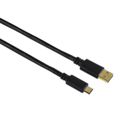 Кабель USB Hama 3.0-USB Type-C черный 1.8м (135736) Кабель USB Hama 3.0-USB Type-C черный 1.8м (135736)Кабели USB Hama<br>Кабель Hama USB 3.0-USB Type-C черный 1.8м (135736)<br>