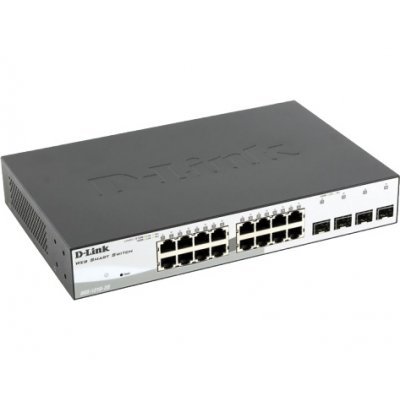Коммутатор D-Link DGS-1210-20/C (DGS-1210-20/C) Коммутатор D-Link DGS-1210-20/C (DGS-1210-20/C)Коммутаторы D-Link<br>D-Link DGS-1210-20/C Настраиваемый коммутатор WebSmart с 16 портами 10/100/1000Base-T и 4 портами 1000Base-X SFP<br>
