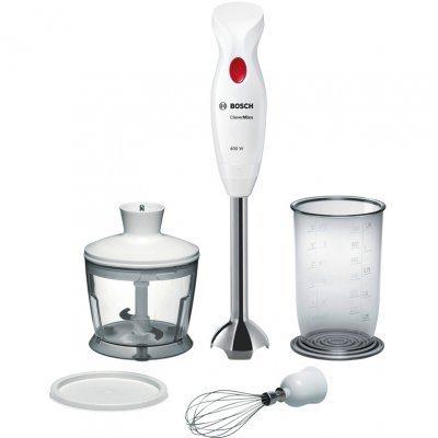 Блендер Bosch MSM 24500 (MSM 24500) Блендер Bosch MSM 24500 (MSM 24500)Блендеры Bosch<br>MSM 24500 Блендер погр., 400Вт, металл.ножка, мерн.ст., венчик, пластик Bosch<br>