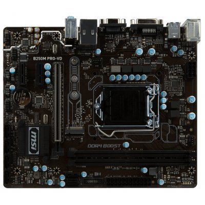 Материнская плата ПК MSI B250M PRO-VD (B250M PRO-VD) материнская плата msi h81m pro vd matx