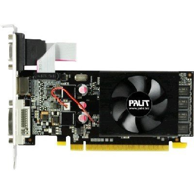 Видеокарта ПК Palit NVIDIA GeForce GT 610, 1Gb GDDR3/64-bit, PCI-Ex16 3.0, DVI, HDMI, VGA, 1-slot cooler, Retail (NEAT6100HD06-1196F) Видеокарта ПК Palit NVIDIA GeForce GT 610, 1Gb GDDR3/64-bit, PCI-Ex16 3.0, DVI, HDMI, VGA, 1-slot cooler, Retail (NEAT6100HD06-1196F)Видеокарты ПК Palit<br>VGA PALIT NVIDIA GeForce GT 610, 1Gb GDDR3/64-bit, PCI-Ex16 3.0, DVI, HDMI, VGA, 1-slot cooler, Retail<br>