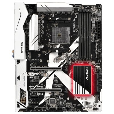 Материнская плата ПК ASRock X370 KILLER SLI (X370 KILLER SLI) Материнская плата ПК ASRock X370 KILLER SLI (X370 KILLER SLI)Материнские платы ПК ASRock<br>материнская плата форм-фактора ATX<br>сокет AM4<br>чипсет AMD X370<br>4 слота DDR4 DIMM, 2133-2933 МГц<br>поддержка SLI/CrossFireX<br>разъемы SATA: 6 Гбит/с - 6<br>