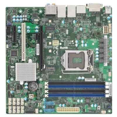 Материнская плата сервера SuperMicro MBD-X11SAE-M-O (MBD-X11SAE-M-O) Материнская плата сервера SuperMicro MBD-X11SAE-M-O (MBD-X11SAE-M-O)Материнские плата серверов SuperMicro<br>сокет LGA1151, чипсет Intel C236, 4 слота DDR4 DIMM, 1600-2133 МГц, видеоадаптер Aspeed AST2400, разъемы SATA: 6 Гбит/с - 6<br>