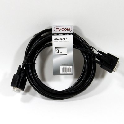 Кабель VGA TV-COM QCG341AD-3M (QCG341AD-3M) кабель com для рации аргут