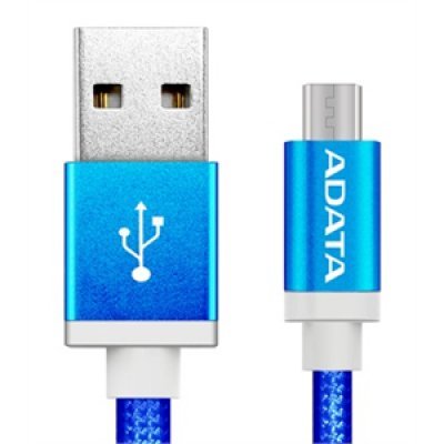 Кабель USB A-Data AMUCAL-100CMK-CBL (AMUCAL-100CMK-CBL) Кабель USB A-Data AMUCAL-100CMK-CBL (AMUCAL-100CMK-CBL)Кабели USB A-Data<br>Кабель A-DATA microUSB-USB для зарядки и синхронизации 1м, металлический, Blue<br>