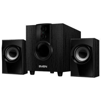 Компьютерная акустика SVEN MS-107 черный (SV-014810) компьютерная акустика sven ps 50 1 0 черный 3w sv 0110ps50bk