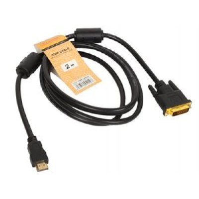 Кабель HDMI TV-COM LCG135F-1.8M (LCG135F-1.8M) Кабель HDMI TV-COM LCG135F-1.8M (LCG135F-1.8M)Кабели HDMI TV-COM<br>Кабель HDMI to DVI-D (19M -25M) 1.8м, 2 фильтра, TV-COM,<br>