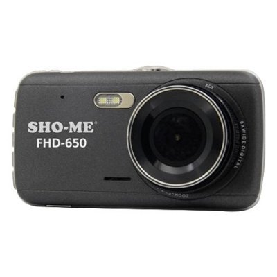 Видеорегистратор Sho-Me FHD-650 черный (FHD-650) видеорегистратор sho me fhd 450