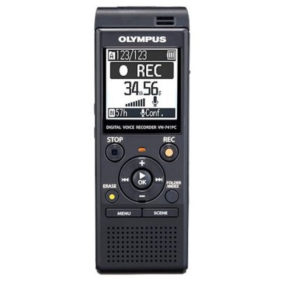 Цифровой диктофон Olympus VN-741PC 4Gb черный (VN-741PC) цифровой диктофон digital boy 8gb usb ur08