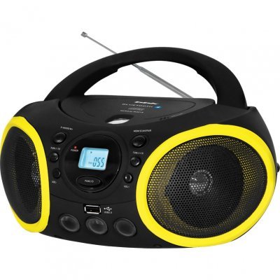Аудиомагнитола BBK BX150BT черный/желтый (CD MP3 магнитола BBK BX150BT черный/желтый) аудиомагнитола bbk bx180u черный желтый bx180u черный желтый