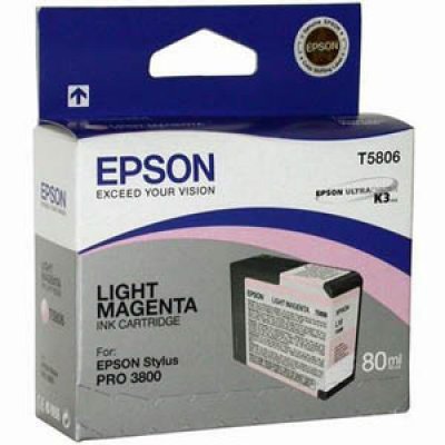 Картридж (C13T580600) EPSON для Stylus Pro 3800 (80 мл) светло пурпурный (C13T580600) Картридж (C13T580600) EPSON для Stylus Pro 3800 (80 мл) светло пурпурный (C13T580600)Картриджи для струйных аппаратов Epson<br>для Stylus Pro 3800<br>