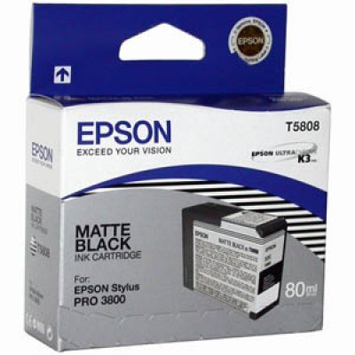 Картридж (C13T580800) EPSON для Stylus Pro 3800 (80 мл) матово черный (C13T580800) Картридж (C13T580800) EPSON для Stylus Pro 3800 (80 мл) матово черный (C13T580800)Картриджи для струйных аппаратов Epson<br>80 мл<br>