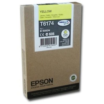 Картридж (C13T617400) EPSON для B500 (большой емкости) желтый (C13T617400) Картридж (C13T617400) EPSON для B500 (большой емкости) желтый (C13T617400)Картриджи для струйных аппаратов Epson<br>110 мл<br>