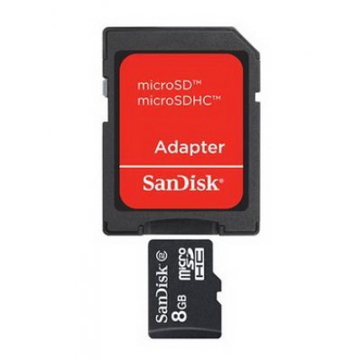 Карта памяти SanDisk 8Gb microSDHC class 4 SDSDQM-008G-B35A (SDSDQM-008G-B35A) Карта памяти SanDisk 8Gb microSDHC class 4 SDSDQM-008G-B35A (SDSDQM-008G-B35A)Карты памяти Sandisk<br>+ adapter (SDSDQM-008G-B35A)<br>