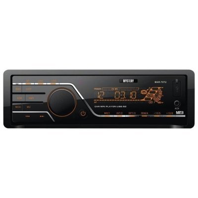 Автомагнитола Mystery MAR-707U (MAR-707U) Автомагнитола Mystery MAR-707U (MAR-707U)Автомагнитолы Mystery<br>автомагнитола 1 DIN<br>воспроизведение MP3<br>макс. мощность 4 x 50 Вт<br>воспроизведение с USB-накопителя<br>аудиовход на передней панели<br>радиоприемник <br>поддержка карт памяти SD<br>