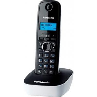 Радиотелефон Panasonic KX-TG1611 белый (KX-TG1611RUW) panasonic panasonic kx tgh210rub
