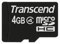 ����� ������ 4GB microSDHC Transcend class4 SD 2.0 (TS4GUSDHC4)