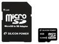 ����� ������ 4GB Silicon Power microSDHC Class 6 (SD �������)