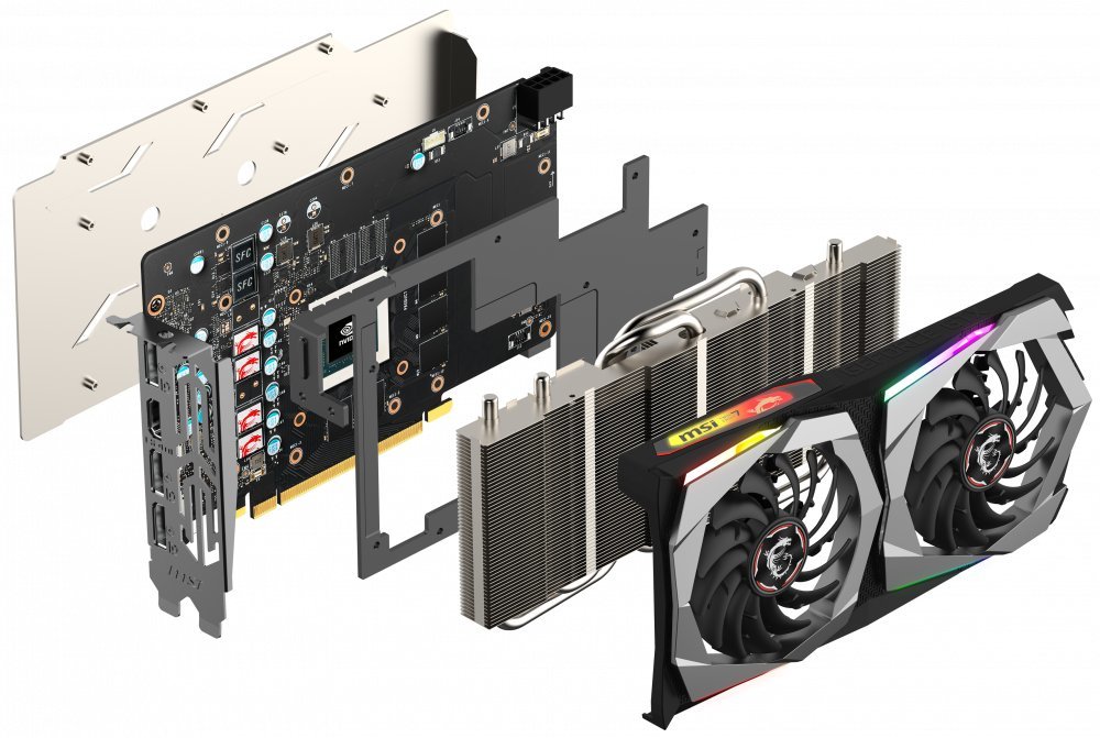 Видеокарта PCI-E 6Gb GeForce GTX1660 MSI GAMING 6G купить в Красноярске. Цена на