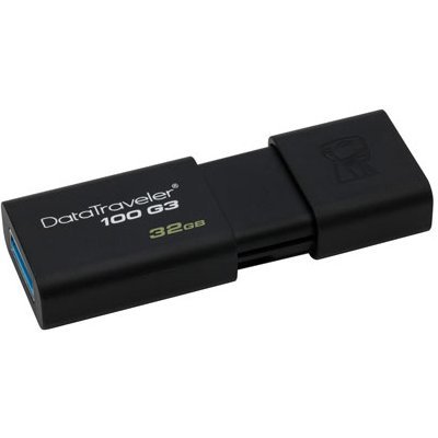  USB  Kingston DataTraveler (100 Generation 3) 32Gb USB 3.0 Flash Drive Black - #2