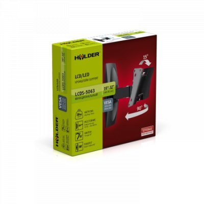 Фото Кронштейн для ТВ и панелей настенный Holder LCDS-5063 19"-32" - #2